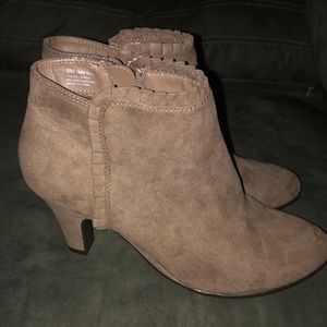 Tan booties